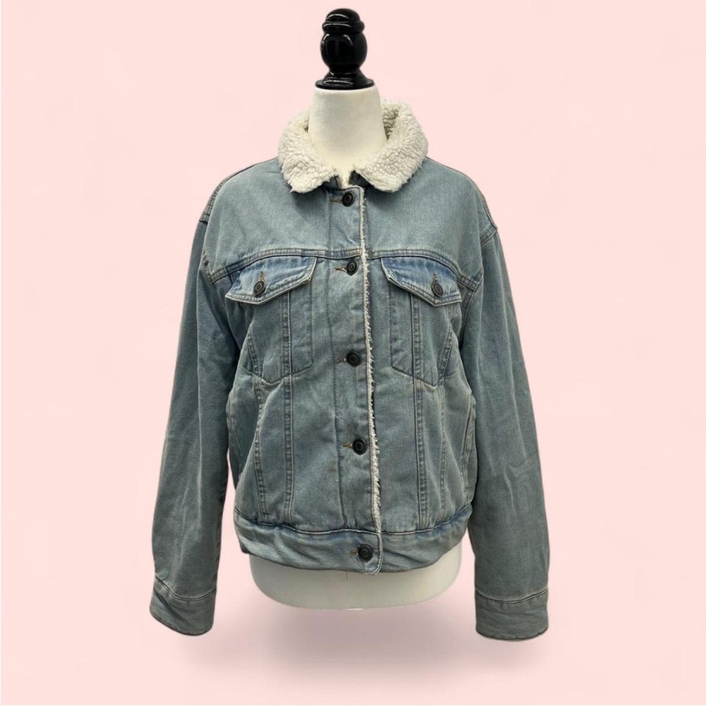Women's Denim Sherpa Jacket